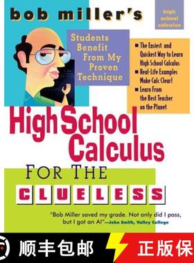 预订 Bob Miller's High School Calc for the Clueless: Honors and AP Calculus AB and BC [9780071488457]