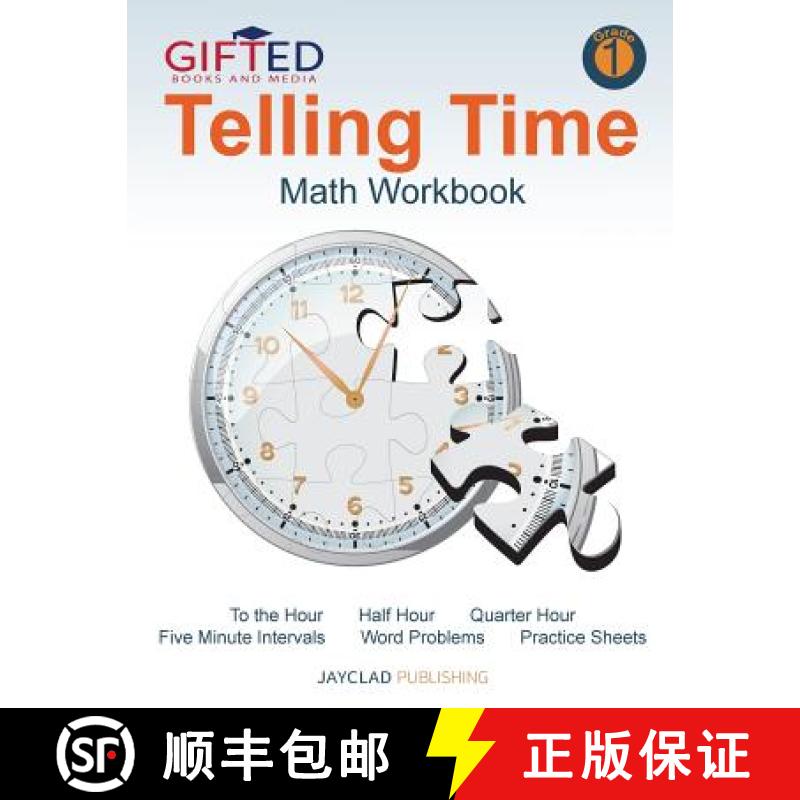 【3-4周达】Telling Time: Math Workbook: Grade 1 [9781947343009]