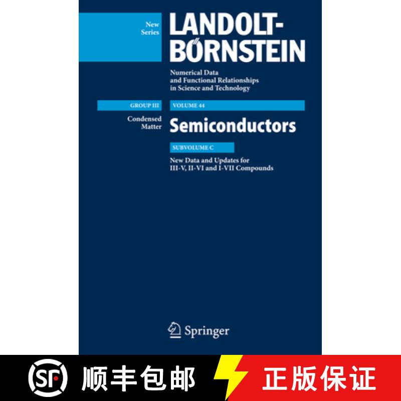 【3-4周达】New Data and Updates for I-VII, III-V and II-VI Compounds [9783540921394]
