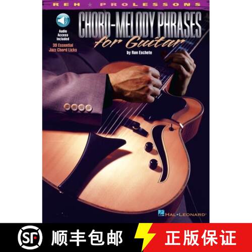 【3-4周达】Chord-Melody Phrases for Guitar - Book/Online Audio [9780634029653]
