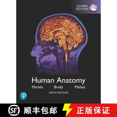 【3-4周达】Human Anatomy, Global Edition: Marieb Human Anatomy 9 [9781292314471]