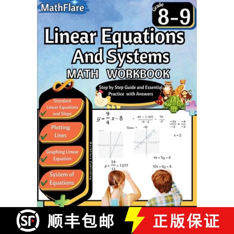 【3-4周达】Linear Equations and Systems Workbook 8th and 9th Grade: Grade 8-9 Linear Equations Workbo... [9798869375049]