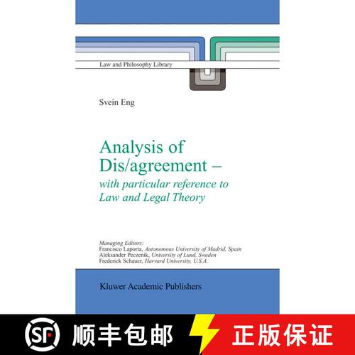 【3-4周达】精装 Analysis of Dis/agreement - with particular reference to Law and Legal Theory [9781402014901]