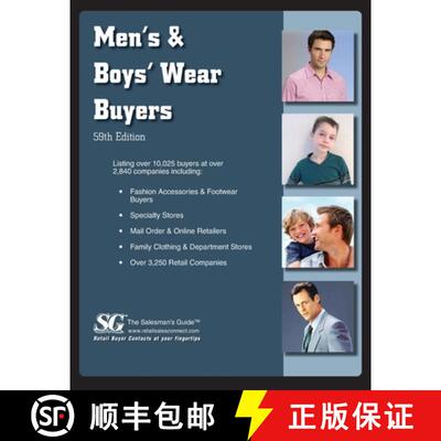 【3-4周达】Men's & Boys Wear Buyers Directory 2022 [9781954866188]