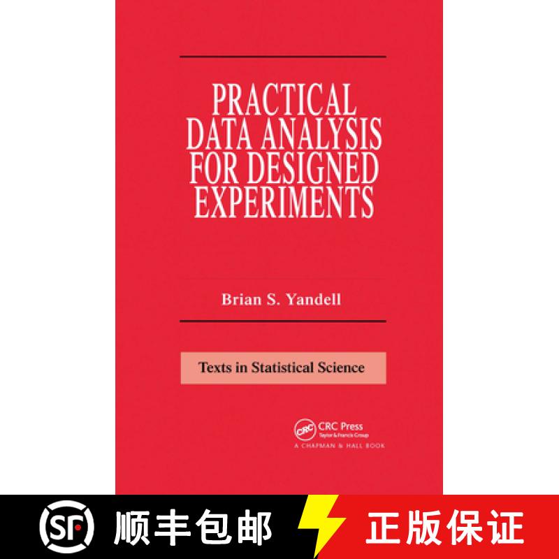 【3-4周达】Practical Data Analysis for Designed Experiments [9780412063411]