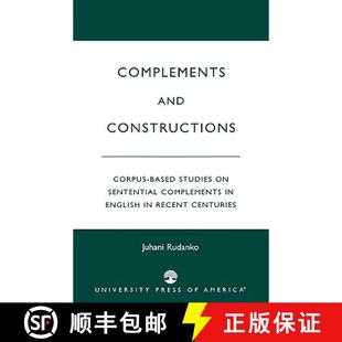Constructions 9780761822745 Sentential Complements and Based Corpus Rec... 预订 Studies English