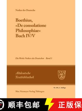 预订 Boethius, De Consolatione Philosophiae: Buch IV/V [9783484202016]