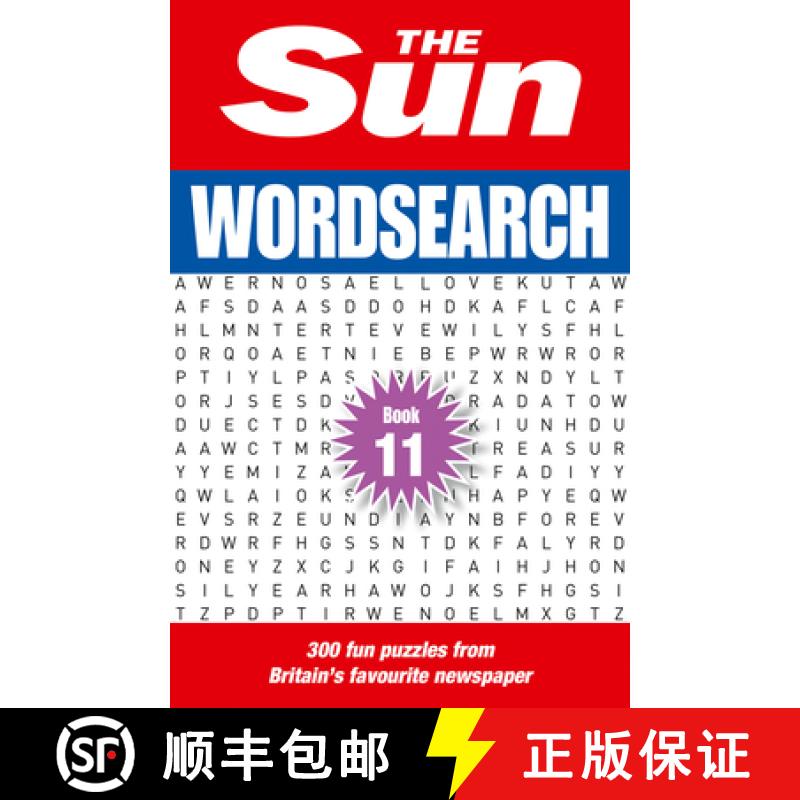 【3-4周达】Sun Wordsearch Book 11: 300 Fun Puzzles from Britain’s Favourite Newspaper [9780008673253]