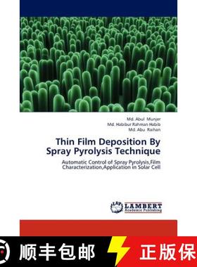 预订 Thin Film Deposition by Spray Pyrolysis Technique [9783844308273]
