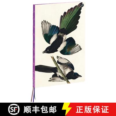 【3-4周达】Teneues - A4 Notebook: Magpies by James Audubon, Hardcover - 230 Dot-Grid Pages with Expos... [9781623259327]