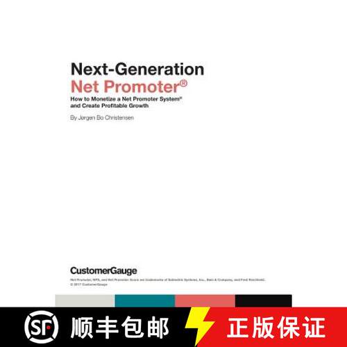 【3-4周达】Next-Generation Net Promoter(R): How to Monetize a Net Promoter System(R) and Create Profi... [9781365873898]