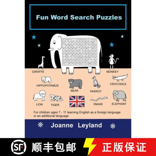 【3-4周达】Fun Word Search Puzzles: For children ages 7-11 learning English as a foreign language or ... [9781914159961]