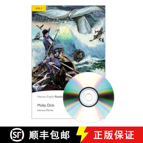 【3-4周达】Level 2: Moby Dick Book and MP3 Pack [9781408278093]