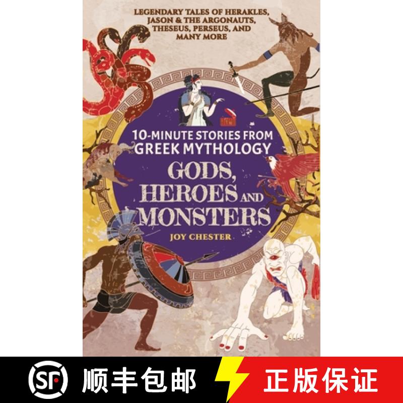 【3-4周达】10-Minute Stories From Greek Mythology-Gods, Heroes, and Monsters: Legendary Tales of Hera... [9781998080045]