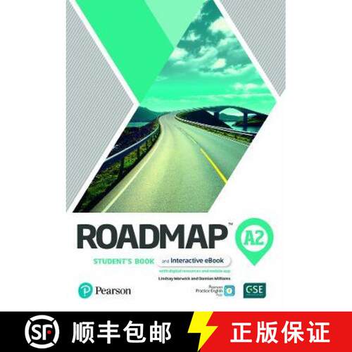 【3-4周达】Roadmap A2 Student's Book & Interactive eBook with Digital Resources & App [9781292393063]