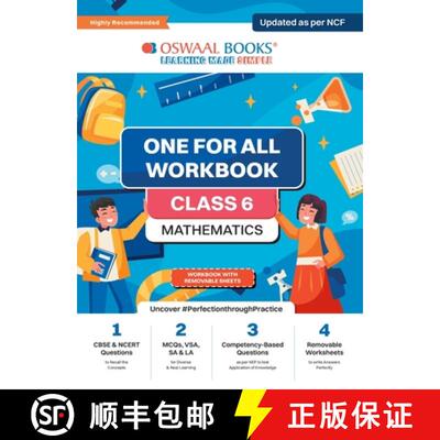 【3-4周达】Oswaal NCERT & CBSE One For All Workbook | Mathematics | Class 6 | Updated As Per NCF | MC... [9789359583235]
