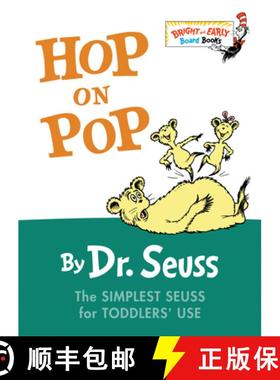 现货 苏斯博士蹦来跳去 Hop on Pop: The Simplest Seuss for Youngest Use [9780375828379]