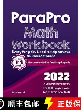 【3-4周达】ParaPro Math Workbook: A Comprehensive Review + 2 Full Length ParaPro Math Practice Tests [9781637192139]