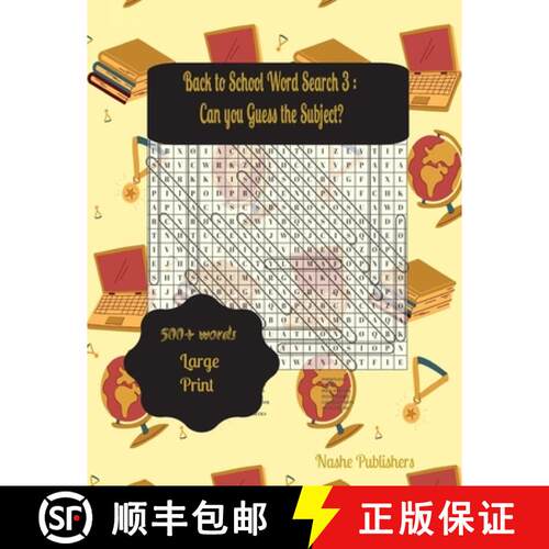 【3-4周达】Back to School Word Search Puzzles 3: A Fun Way to Sharpen Your Knowledge . Challenge Your... [9781447734963]