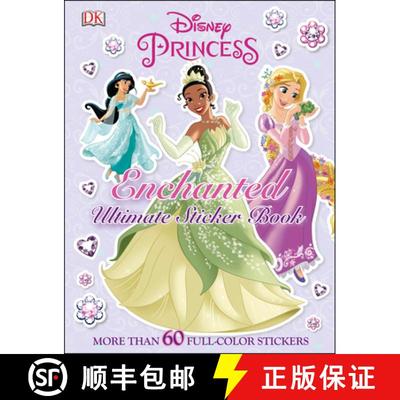 【3-4周达】Ultimate Sticker Book: Disney Princess: Enchanted: More Than 60 Reusable Full-Color Stickers [9780756666866]