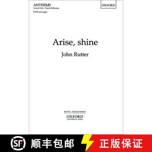 【3-4周达】Arise, Shine (Vocal score) [9780193505254]