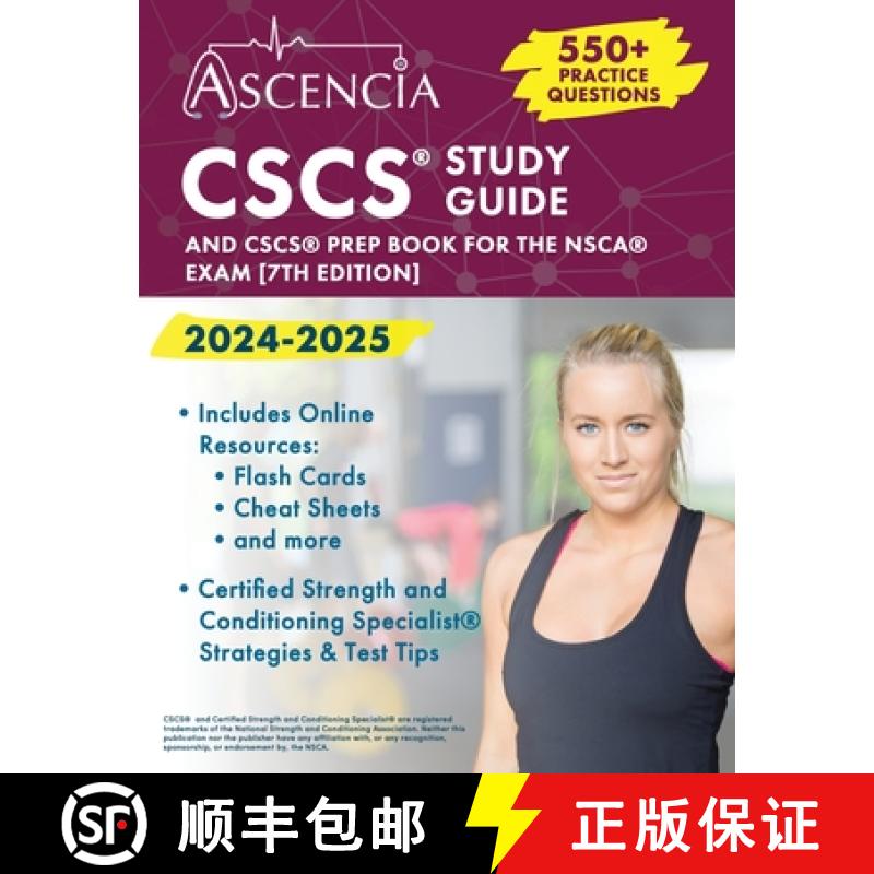 【2-3周达】CSCS Study Guide 2024-2025: 550+ Practice Questions and CSCS Prep Book for the NSCA Exam [9781637985274]