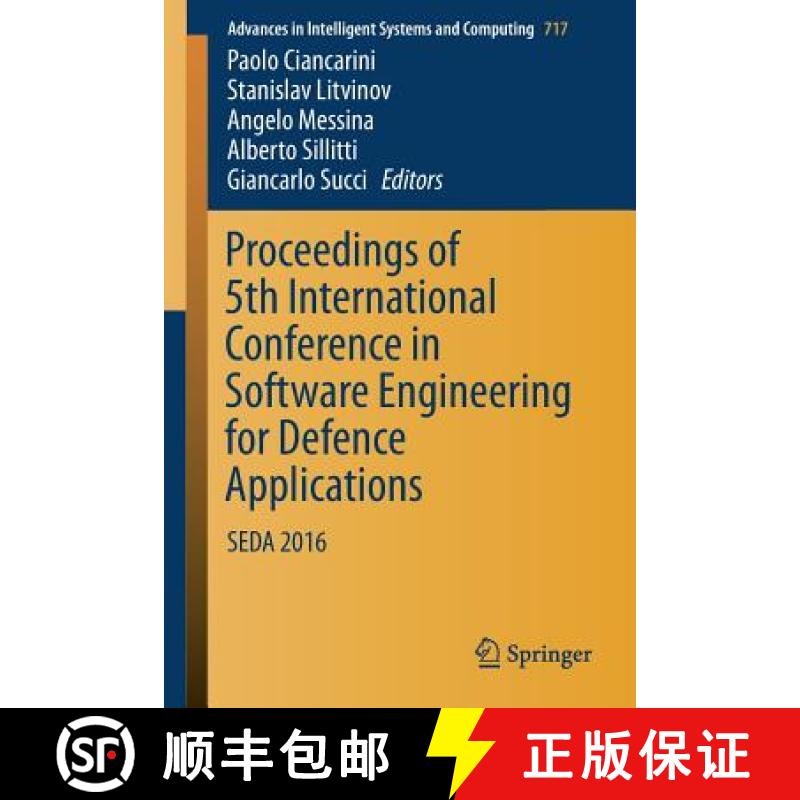 【3-4周达】Proceedings of 5th International Conference in Software Engineering for Defence Applicatio... [9783319705774]