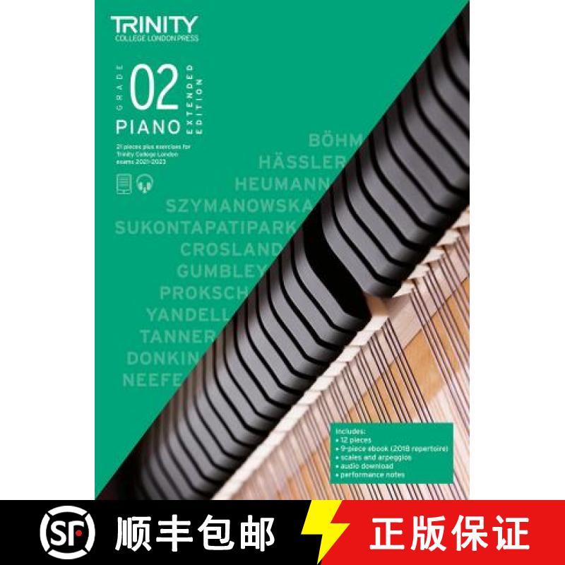 【2-3周达】Trinity College London Piano Exam Pieces Plus Exercises From 2021: Grade 2 - Extended Edition [9780857369307]