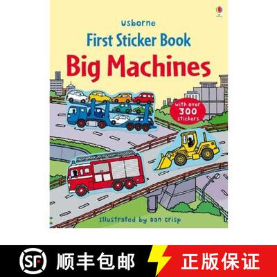 【3-4周达】First Sticker Book Big Machines [9781409524168]