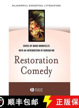 【3-4周达】Restoration Comedy: Introduced By Duncan Wu With Texts Taken From Restoration Drama: An An... [9780631234715]