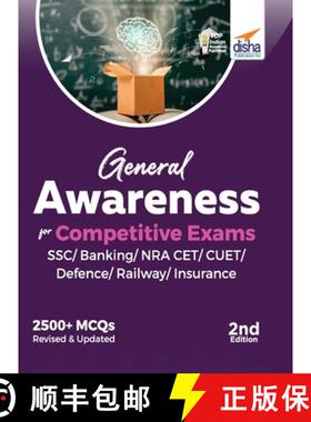 【3-4周达】General Awareness for Competitive Exams - SSC/ Banking/ NRA CET/ CUET/ Defence/ Railway/ I... [9789355643339]