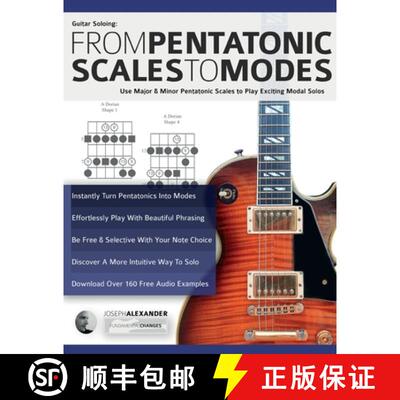 【3-4周达】Guitar Soloing: Use Major & Minor Pentatonic Scales to Play Exciting Modal Solos [9781789334012]