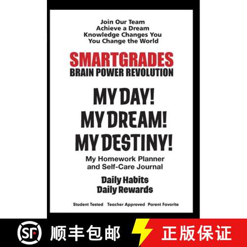 【3-4周达】SMARTGRADES MY DAY! MY DREAM! MY DESTINY! Homework Planner and Self-Care Journal (100 Page... [9798869073846]