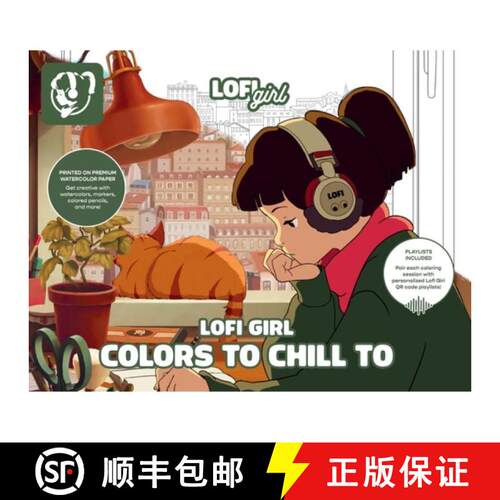 预订 Lofi Girl Colors to Chill to: A Cozy Coloring Escape Paired with Curated Playlists [9781419794575]