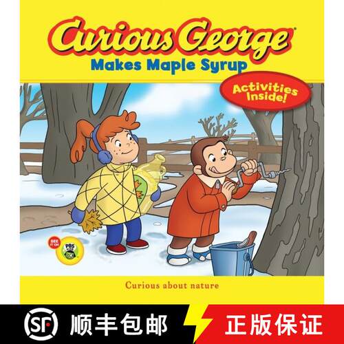 【3-4周达】Curious George Makes Maple Syrup (CGTV 8x8): A Winter and Holiday Book for Kids [9780544032521]