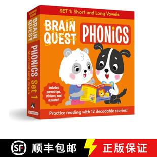 【3-4周达】Brain Quest Phonics Readers: Set 1: 12 Decodable Readers: Short and Long Vowels [9781523530441]