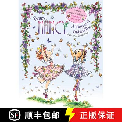 【3-4周达】Fancy Nancy: A Flutter of Butterflies Reusable Sticker Book [With Reusable Stickers] [9780061703874]