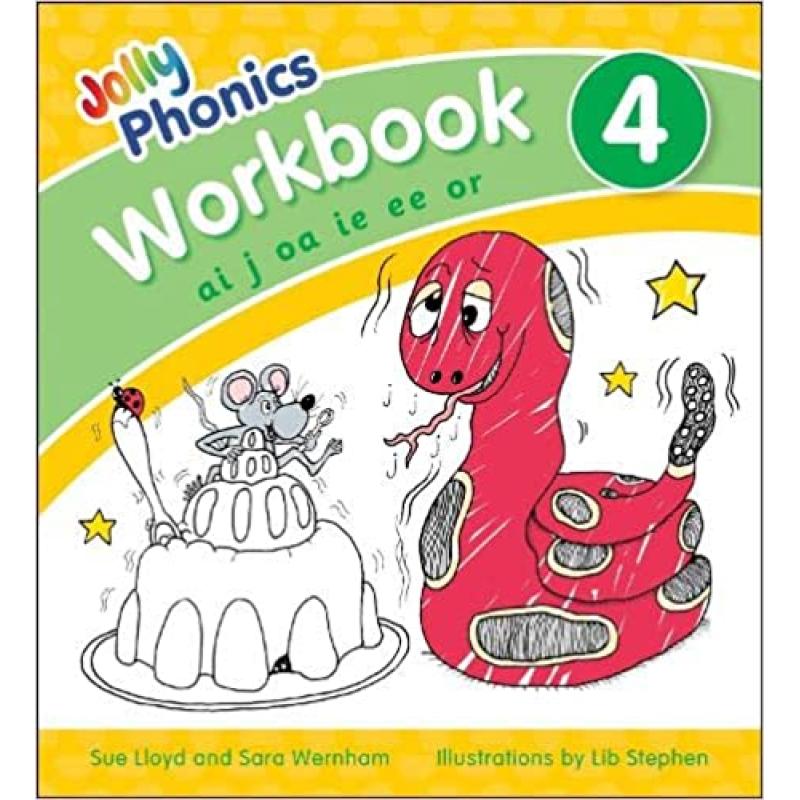 【4周达】Jolly Phonics Workbook 4: in Precursive Letters(British English edition)[9781844146543]