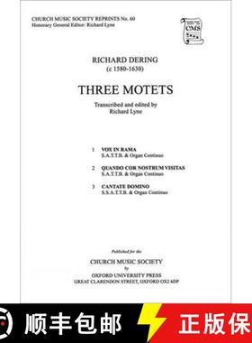 【3-4周达】Three Motets: Vocal score [9780193953246]