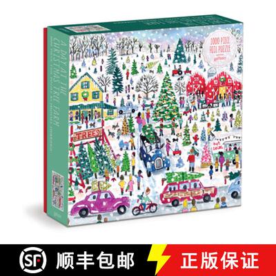 【3-4周达】Michael Storrings Christmas Tree Farm 1000 Piece Foil Puzzle [9780735375840]