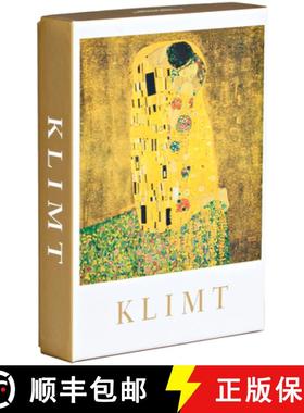 【3-4周达】Teneues - Notecard Box: The Kiss, Gustav Klimt, 20 Full Color Notecards with Envelopes, Su... [9781601603531]