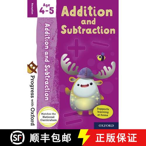 预订 Progress with Oxford: Progress with Oxford: Addition and Subtraction Age 4-5 - Practise for Scho... [9780192765604]