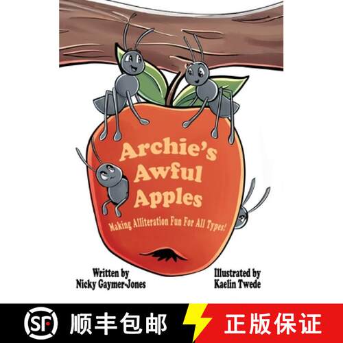 【3-4周达】精装 Archie's Awful Apples: Books for Early Readers, Making Alliteration Fun! [9781964411248]