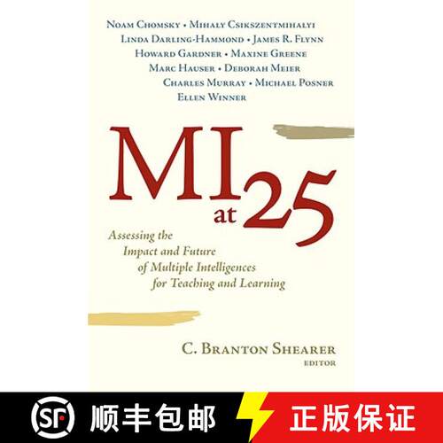 【3-4周达】MI at 25: Assessing the Impact and Future of Multiple Intelligences for Teaching and Learning [9780807749999]
