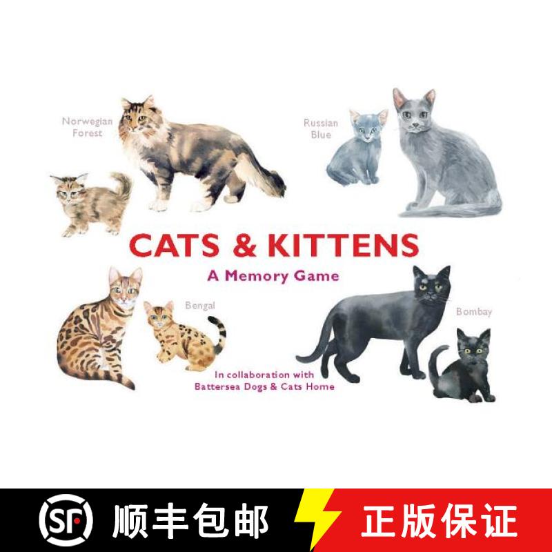 预订 Cats & Kittens: A Memory Game [9781786271549]