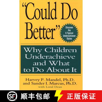 【3-4周达】Could Do Better: Why Children Underachieve And What To Do About It [Wiley自助类] [9780471133612]