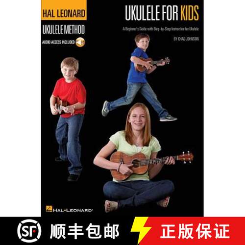 【3-4周达】Ukulele for Kids - Hal Leonard Ukulele Method Beginner's Guide with Step-By-Step Instructi... [9781617742392]