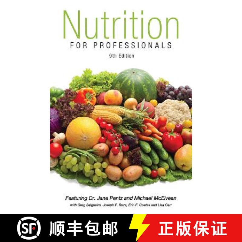 【3-4周达】Nutrition for Professionals Textbook 9th Edition [9781892426222]