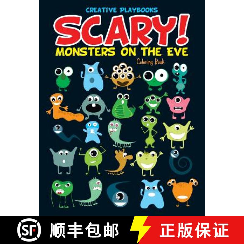 【3-4周达】Scary! Monsters on the Eve Coloring Book [9781683237976]