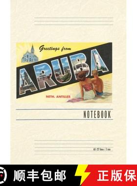 【3-4周达】Vintage Lined Notebook Greetings from Aruba, Netherland Antilles [9798385423989]